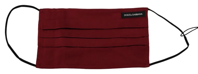 Active Lifestyles Dolce & Gabbana Elegant  Silk Pleated Face Women's Mask