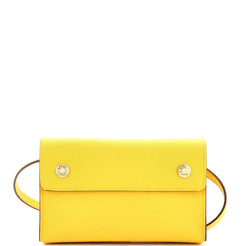 Lightweight And Affordable Bags Double Snap Pochette Crossbody Epsom