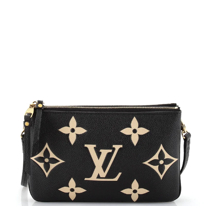 Luxurious But Budget-Friendly Bags Double Zip Pochette Bicolor Monogram Empreinte Giant