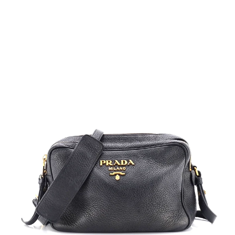 Stylish Bags For Fashion Influencers And Bloggers Dual Strap Double Zip Camera Bag Vitello Daino