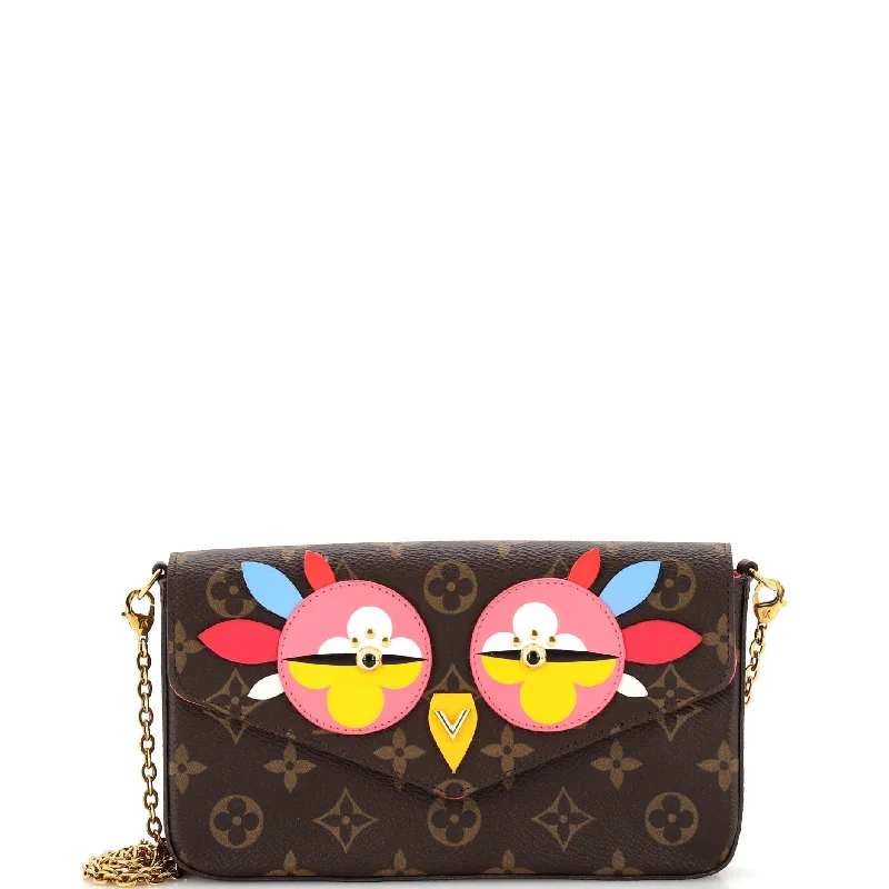Rustic Bags For Outdoor And Nature-Inspired Looks Felicie Pochette Limited Edition Lovely Birds Monogram Canvas