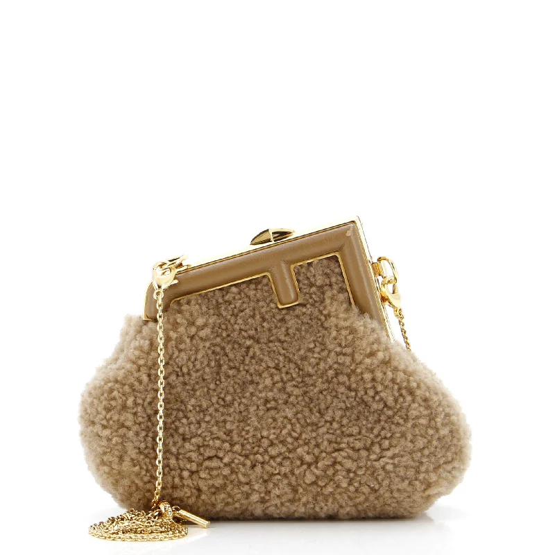 Stylish Bags For Fashion Bloggers First Charm Crossbody Bag Shearling Nano