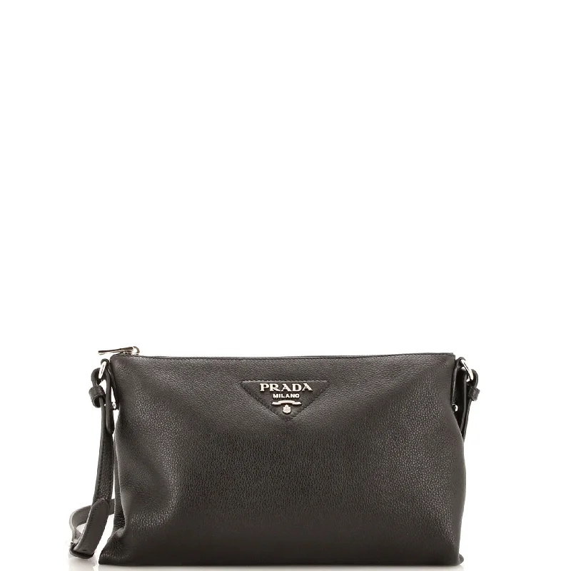 Bags With Tsa-Approved Features Flat Zip Crossbody Bag Vitello Daino Mini