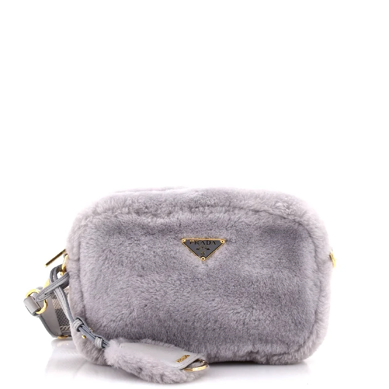 Luxurious But Budget-Friendly Bags Flou Camera Crossbody Bag Shearling Small