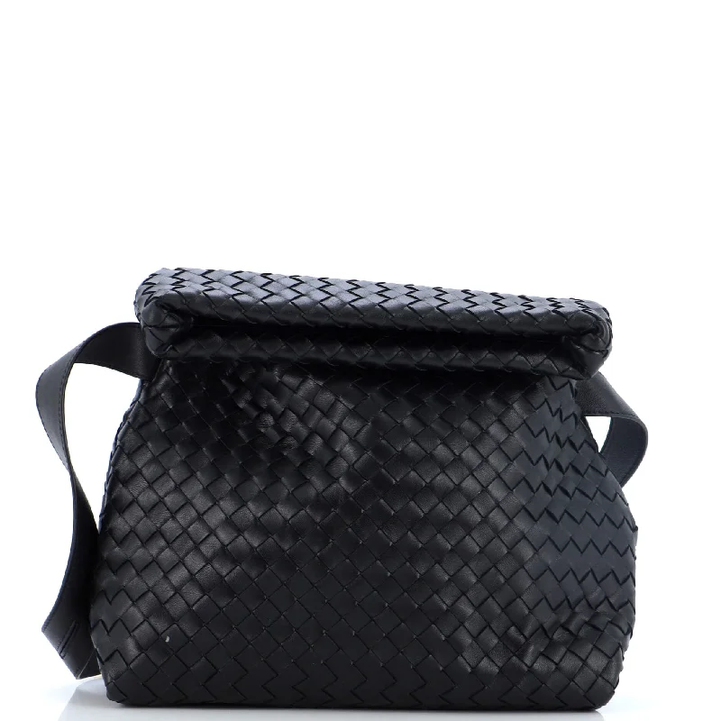 Compact Bags For Minimalist Travelers Fold Crossbody Bag Intrecciato Nappa Small