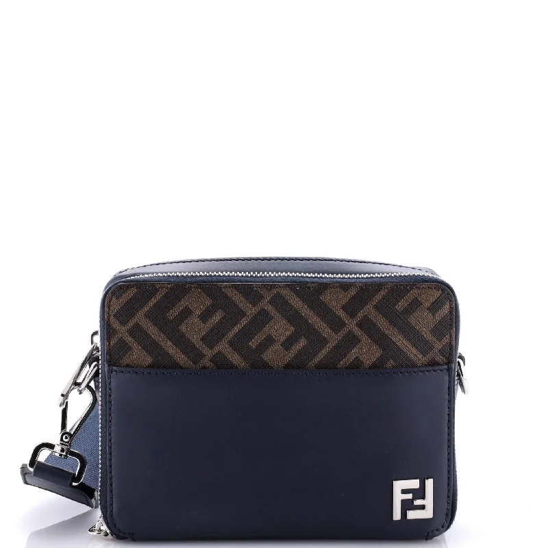 High-Quality Bags On Flash Sale Front Pocket Camera Bag Zucca Coated Canvas and Leather