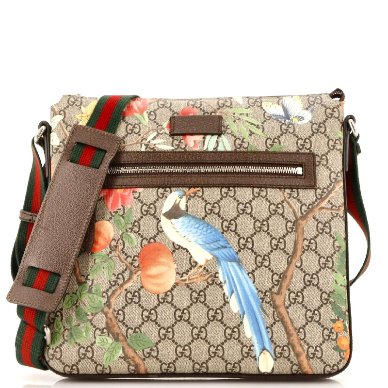 Seasonal Sale Bags Front Zip Messenger Tian Print GG Coated Canvas Medium