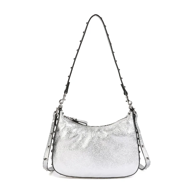 Handbag For Women Full-Grain Studded Leather Shoulder/Messenger Bag