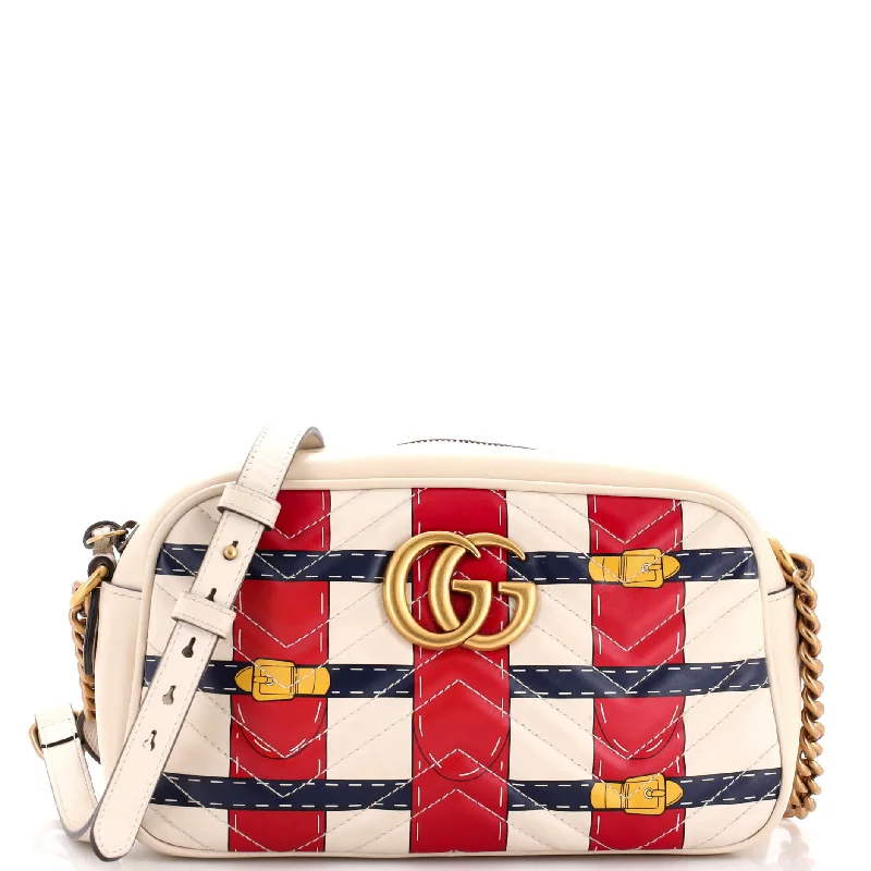 Trendy Bags GG Marmont Camera Bag Trompe L'Oeil Matelasse Leather Small