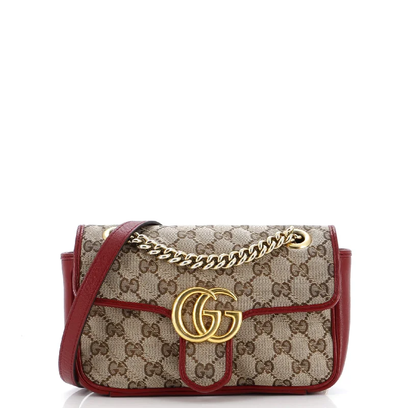 Stylish Bags For Fashion Bloggers GG Marmont Flap Bag Diagonal Quilted GG Canvas Mini