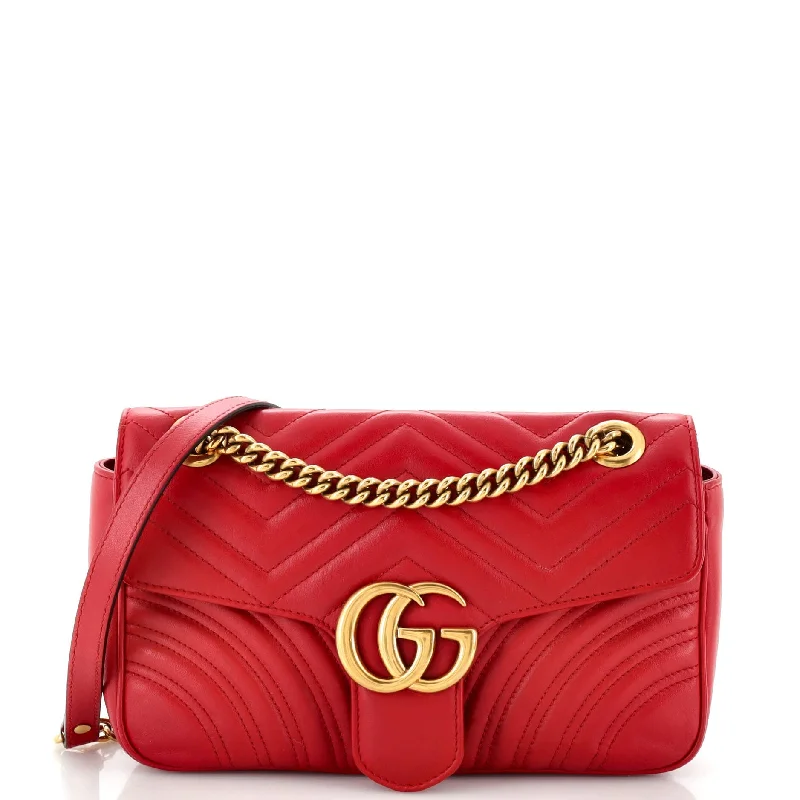 Limited-Time Offers On Trendy And Stylish Bags GG Marmont Flap Bag Matelasse Leather Small