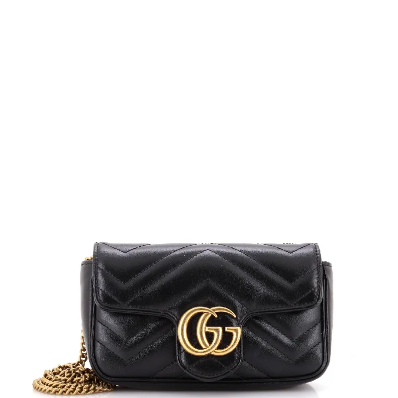 Bags For Playful And Chic Styles GG Marmont Flap Bag Matelasse Leather Super Mini