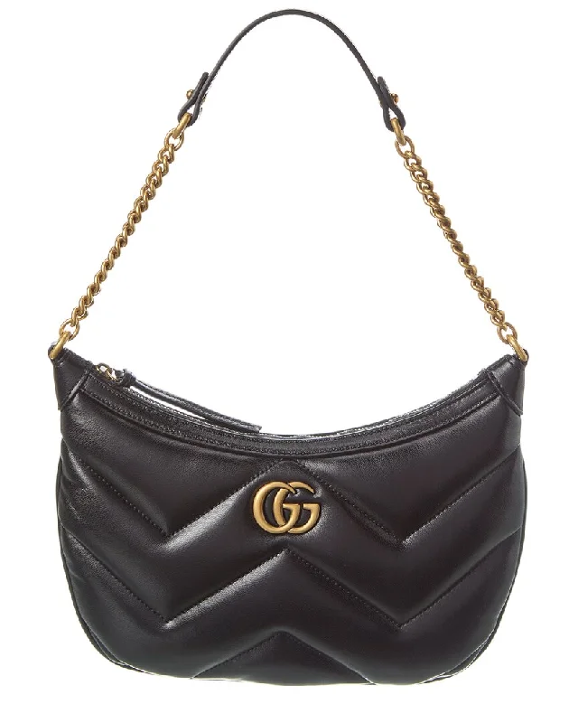 Bags For Minimalist And Functional Design Gucci GG Marmont Small Leather Shoulder Bag