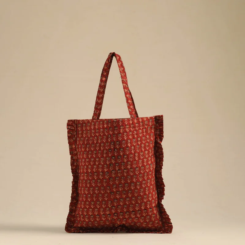 Limited-Time Offer On Trendy Bags Handcrafted Cotton Frill Jhola Bag 25