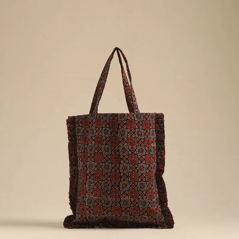 Inspired Bags For Timeless Elegance Handcrafted Cotton Frill Jhola Bag 35