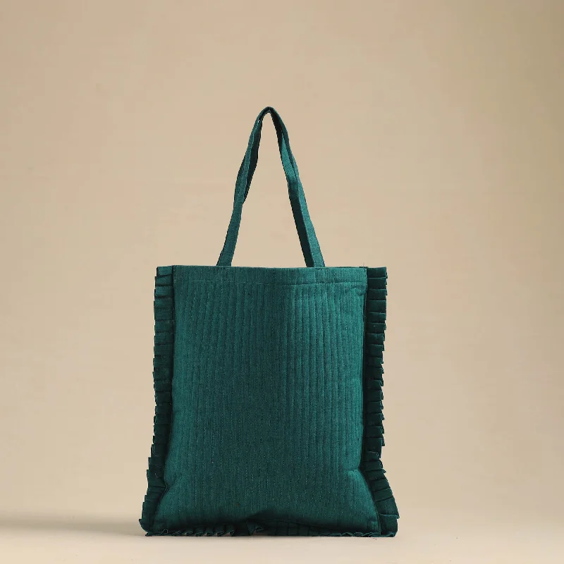 Eco-Friendly Bags For Sustainable Fashion Lovers Handcrafted Cotton Frill Jhola Bag 43