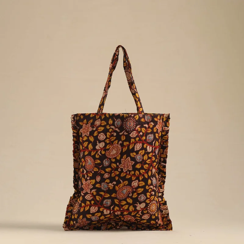 Bags With Seasonal Sales Black - Handcrafted Cotton Frill Jhola Bag 44