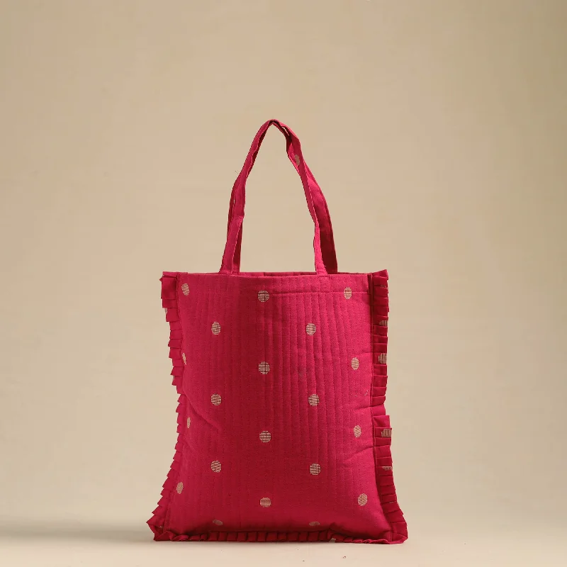 Durable And Cheap Bags Handcrafted Cotton Frill Jhola Bag 49