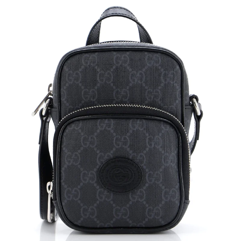 Bags For Personalized Gifts Interlocking G Patch Top Handle Crossbody Bag GG Coated Canvas Mini Bags For Personalized Gifts Interlocking G Patch Top Handle Crossbody Bag GG Coated Canvas Mini