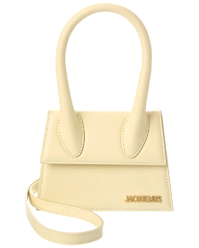 Senior Travelers Jacquemus Le Chiquito Moyen Leather Shoulder Bag