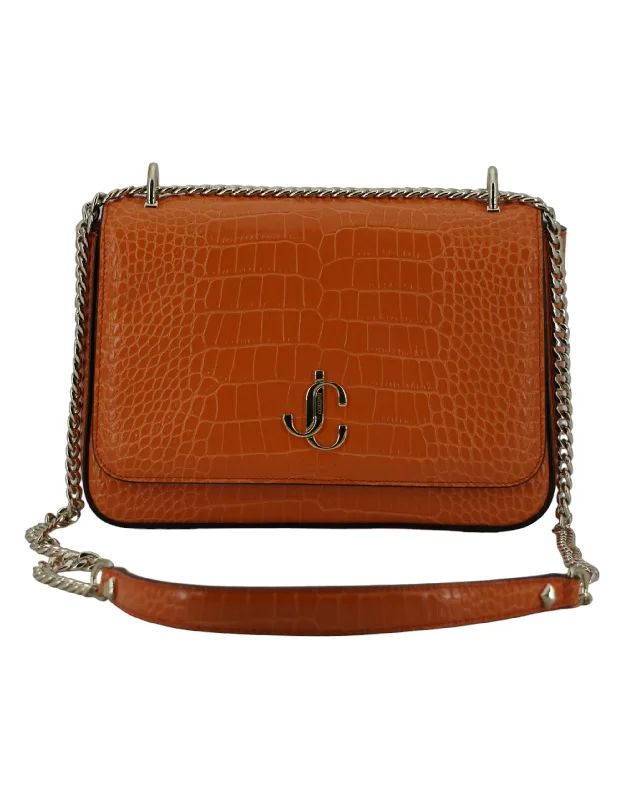 Lightweight Bags For Senior Travelers Jimmy Choo Amber  Leather Shoulder Women's Bag