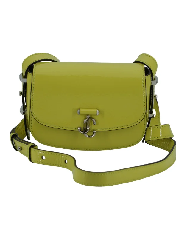 Luxury Bags With Premium Materials And Craftsmanship Jimmy Choo Lime  Leather Small Shoulder Women's Bag