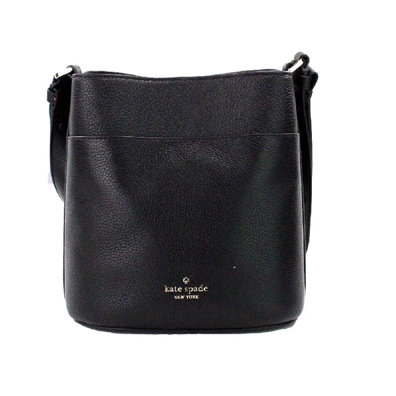 Stylish Bags For Fashion Bloggers Kate Spade Leila Small Black Pebbled Leather Bucket Shoulder Crossbody Bag