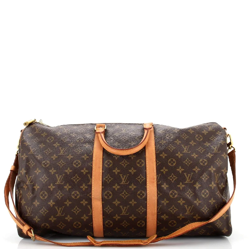 Professional Bags With Office Discounts Keepall Bandouliere Bag Monogram Canvas 55