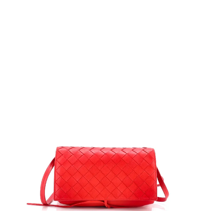 Vibrant Bags With Discounts Knot Flap Crossbody Intrecciato Nappa Small