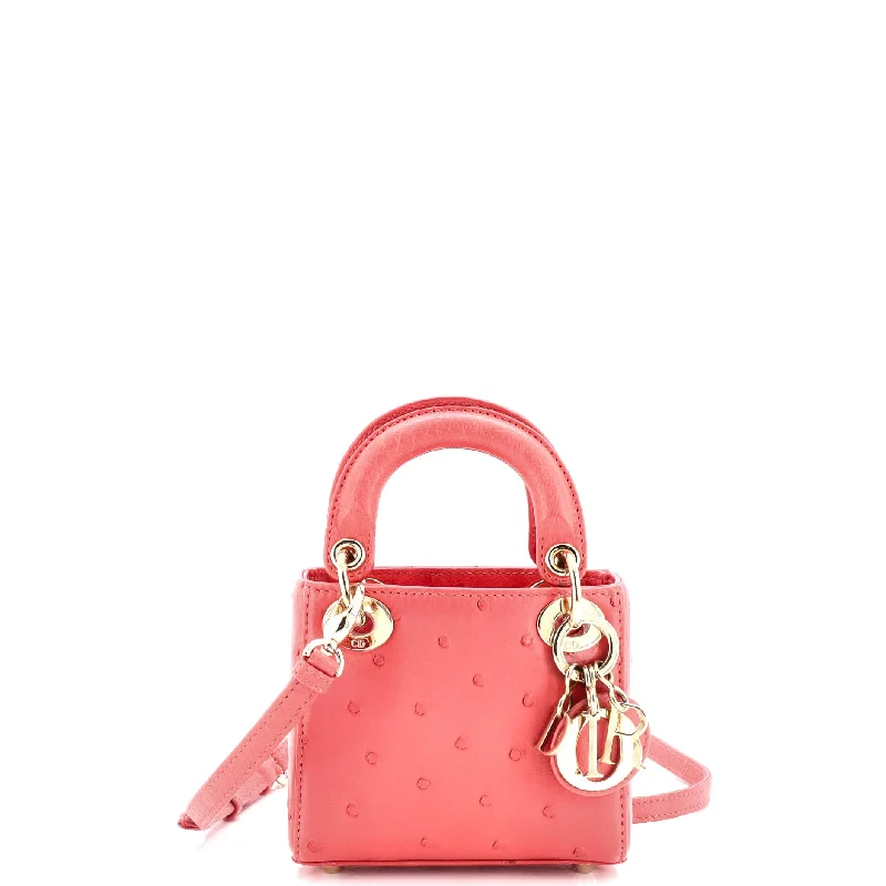 Trendy Bags For Teenage Girls Lady Dior Bag Ostrich Micro