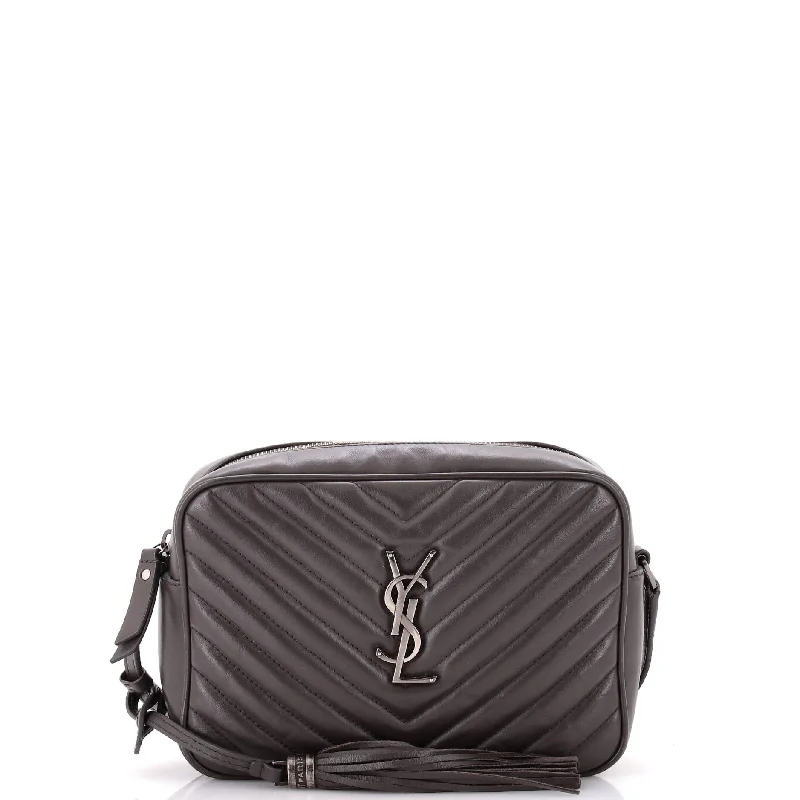 Vintage-Inspired Lou Camera Bag Matelasse Chevron Leather Small