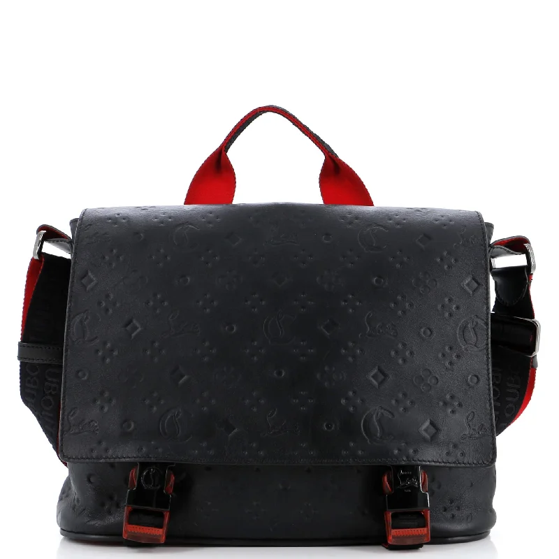 Designer Bags For Luxury Collectors Loubiclic Messenger Bag Embossed Leather