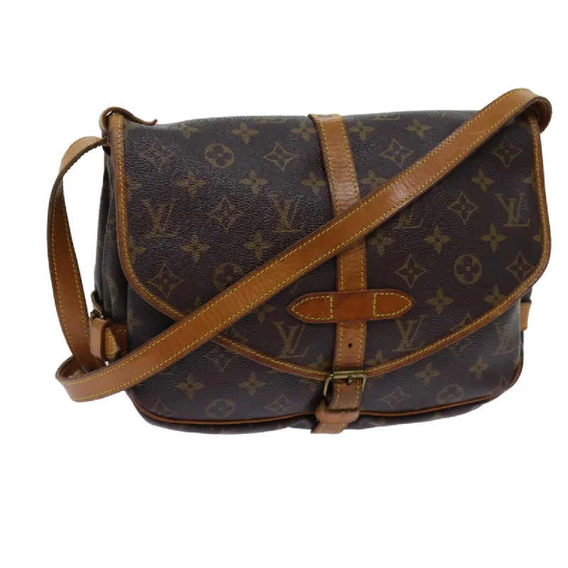 Lightweight And Functional Bags For Travel And Work Louis Vuitton Saumur  Canvas Shoulder Bag (Pre-Owned)