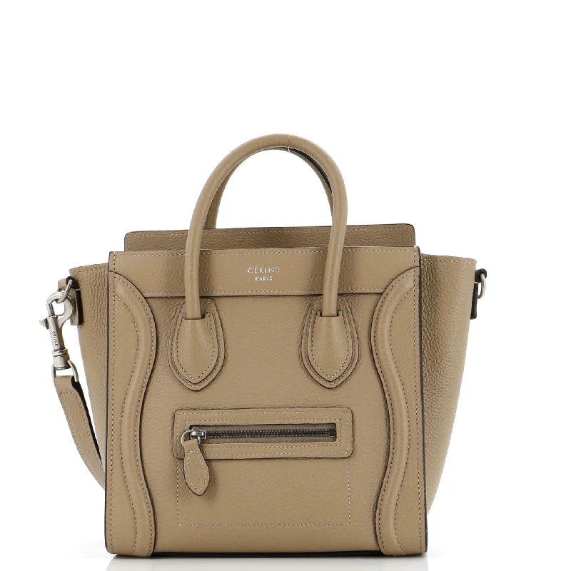Bags For Personalized Gifts Luggage Bag Grainy Leather Nano