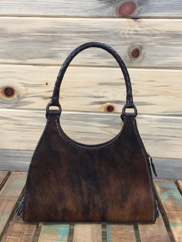 Luxury Bags For Working Professionals Luna Brindle Chica Purse In Brown