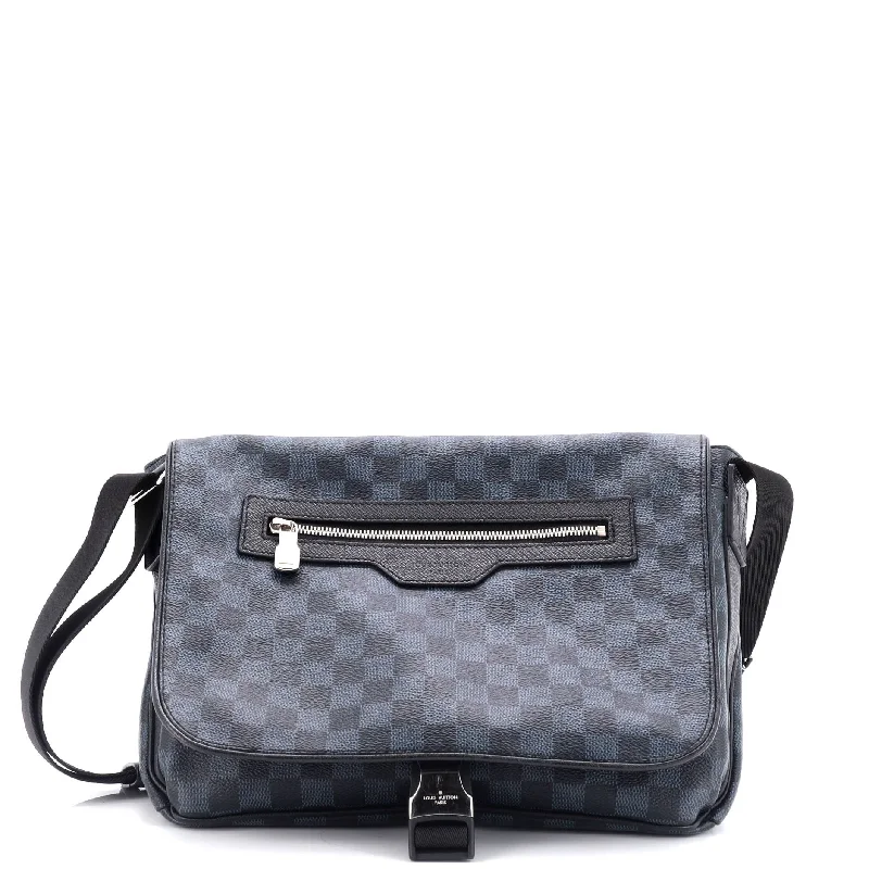 Senior Travelers Matchpoint Messenger Damier Cobalt