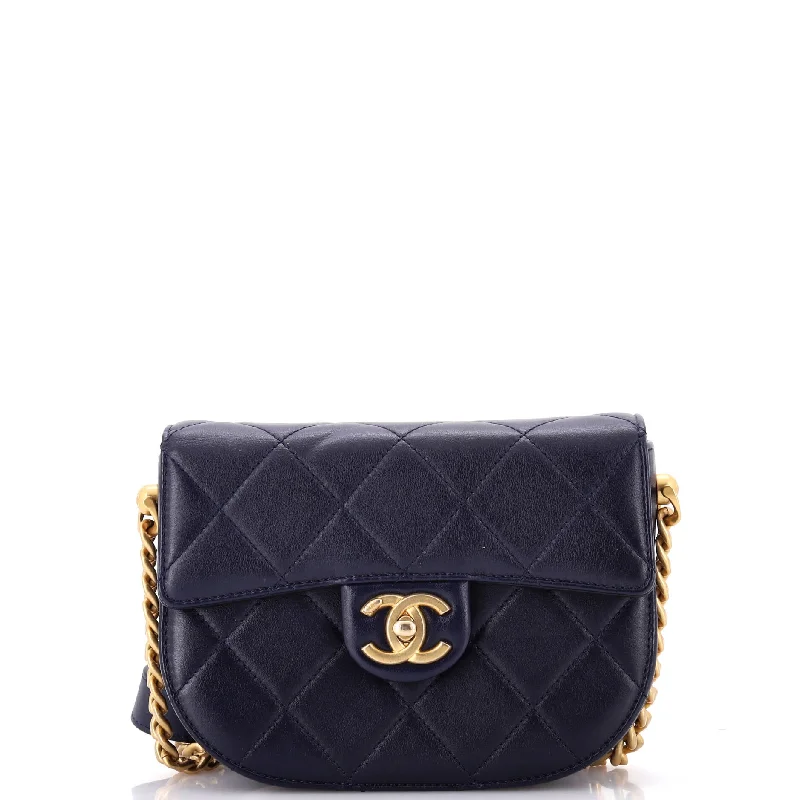 Handbag For Fashion Moon Flap Messenger Bag Quilted Calfskin Mini