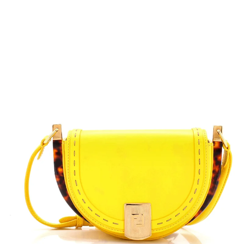 Handbag For Women Moonlight Flap Bag Leather with Plexiglass Detail