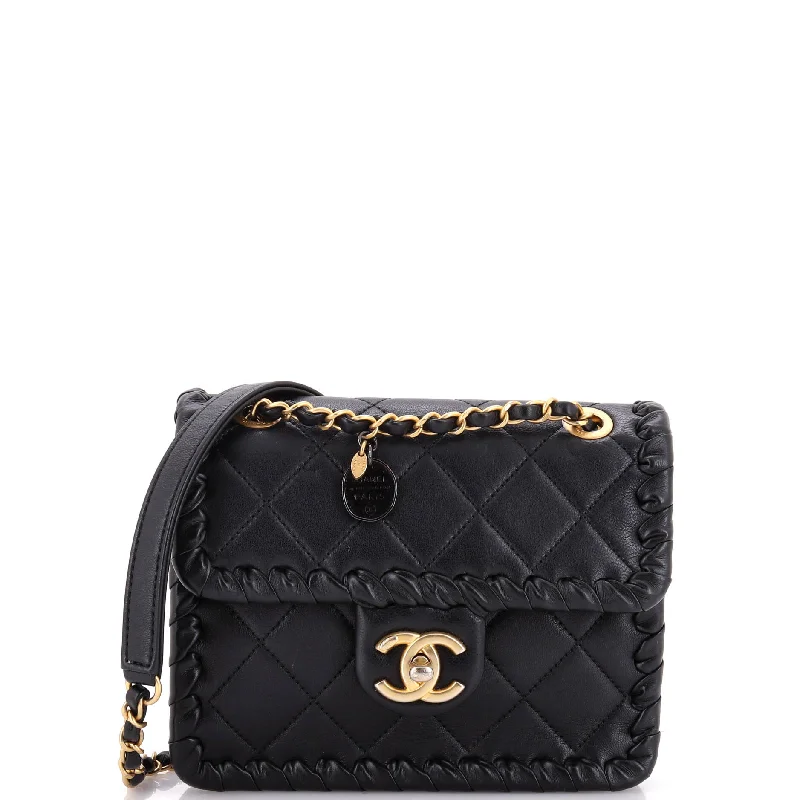 Luxury Seekers My Own Frame Flap Bag Braided Quilted Calfskin Mini