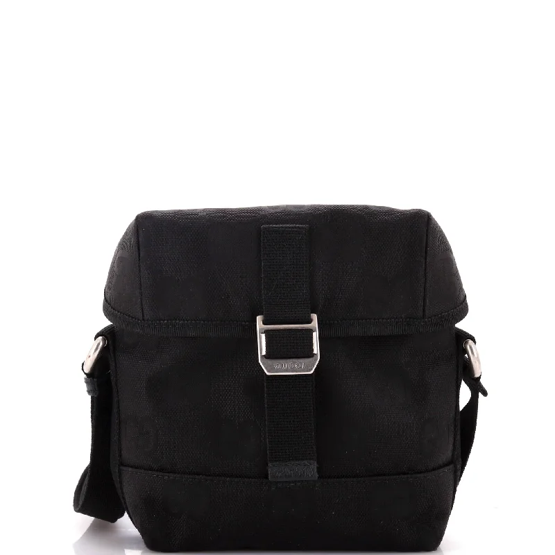 Luxury Bags With Premium Materials And Craftsmanship Off The Grid Buckle Messenger Bag GG Econyl
