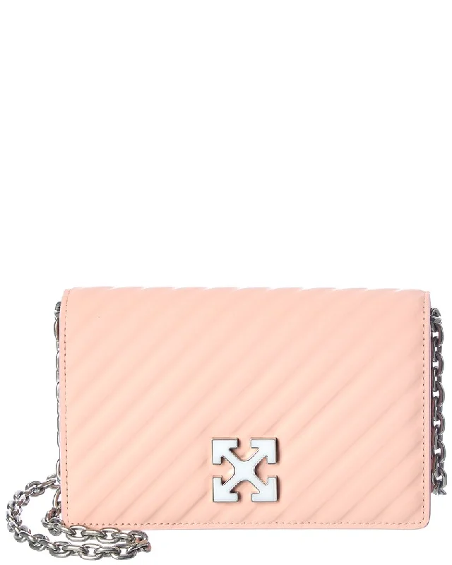 Bags With Tsa-Approved Features Off-White Jitney 0.5 Leather Shoulder Bag
