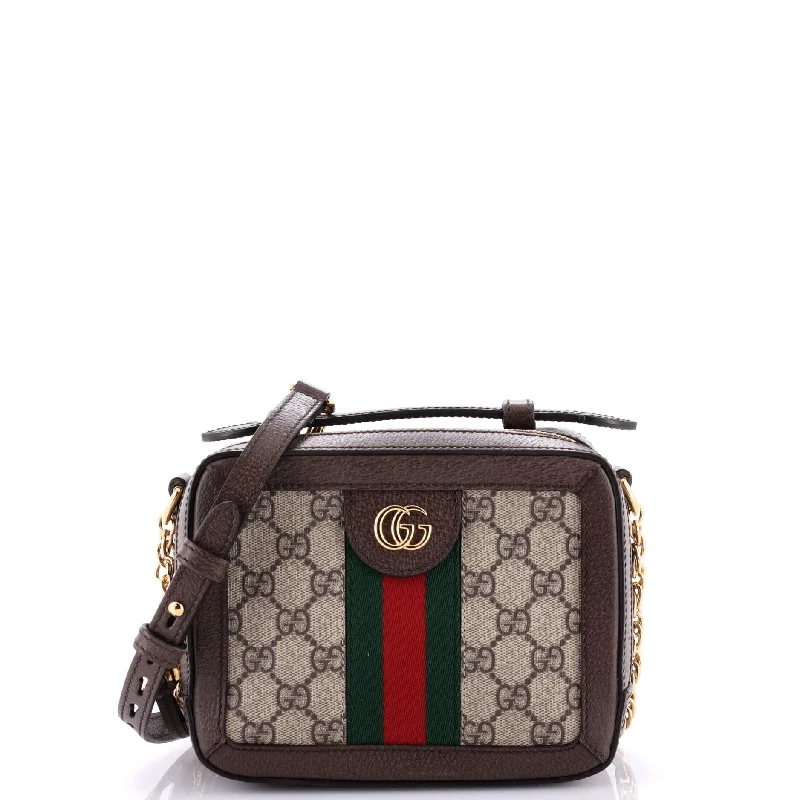Lightweight And Affordable Bags Ophidia Zip Around Camera Bag GG Coated Canvas Mini