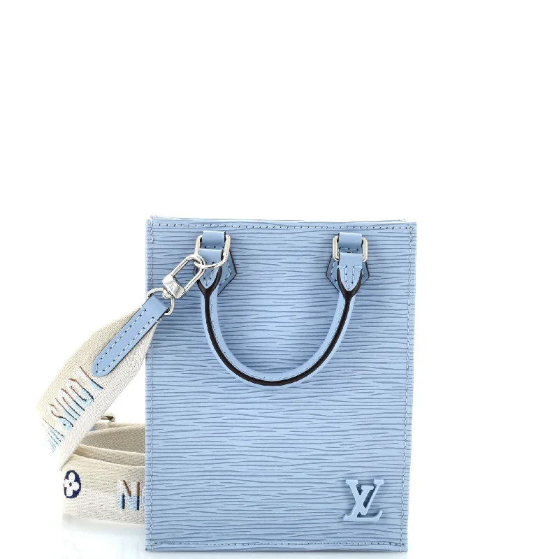 Trendy And Discounted Designer Handbags Petit Sac Plat Bag Epi Leather with Logo Jacquard Strap
