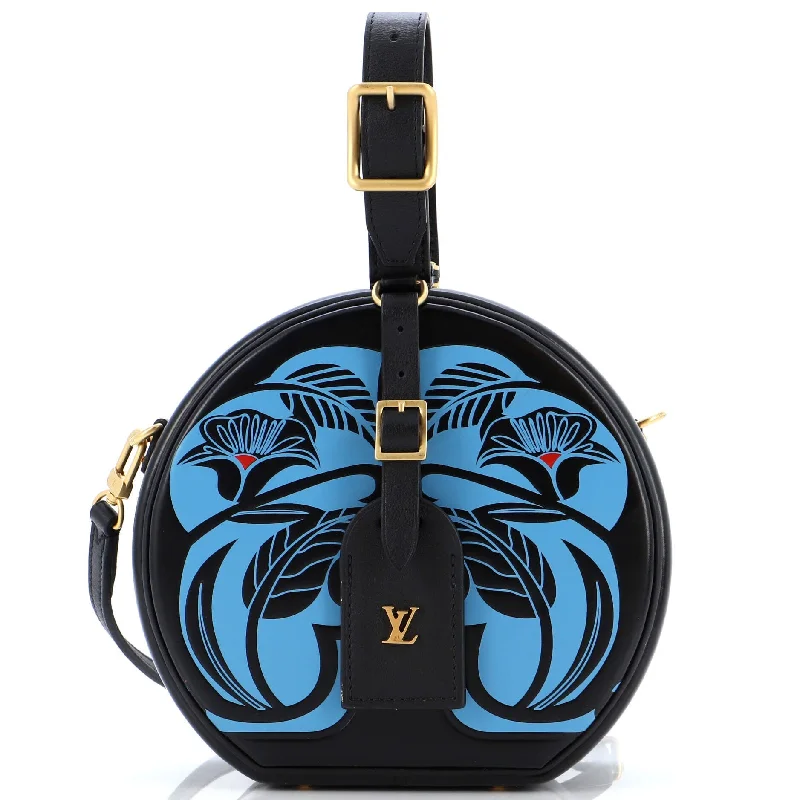 Luxury Bags For Professionals With Discounts Petite Boite Chapeau Bag Anachro Bleu Printed Calfskin