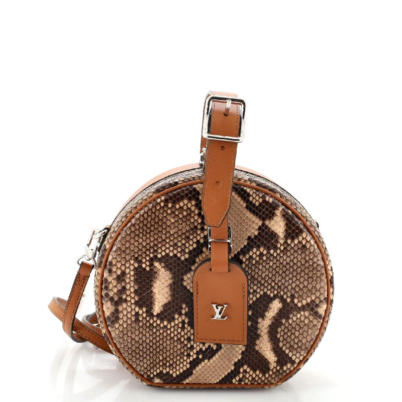 Office Professionals Petite Boite Chapeau Bag Leather and Python