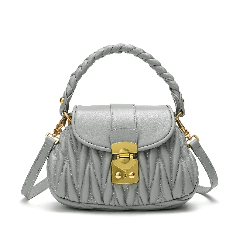 Designer Bags For Luxury Collectors Pleated Sheepskin Leather Shoulder Bag