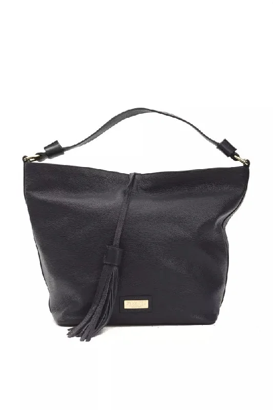 Sleek And Seasonal Sale Bags Pompei Donatella Chic  Leather Shoulder Bag with Logo Women's Detailing