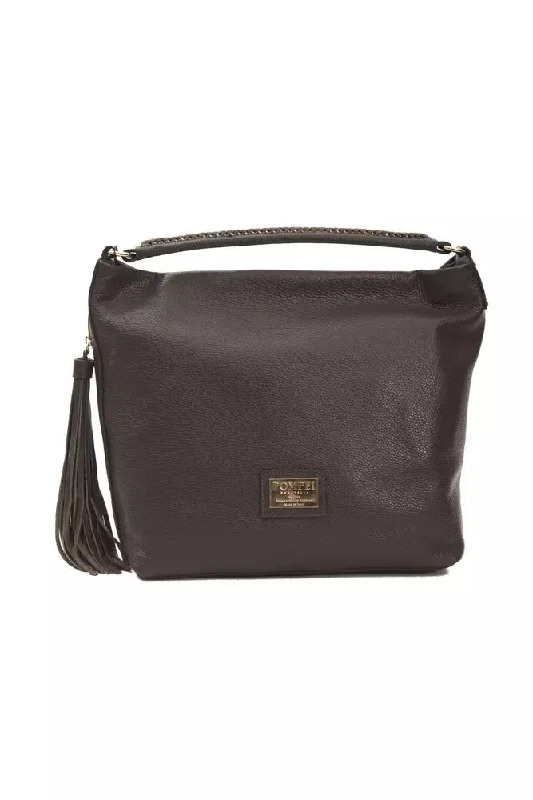 Spacious Bags With Holiday Promotions Pompei Donatella Chic  Leather Shoulder Women's Bag