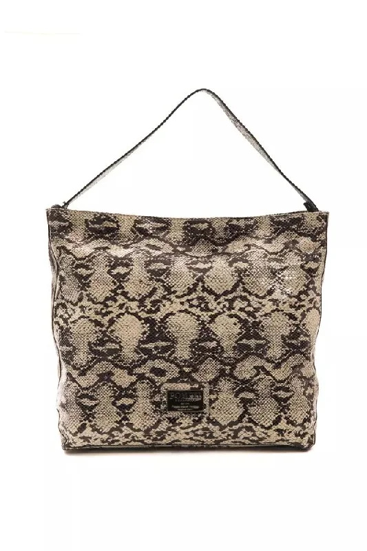 Spacious Bags With Holiday Promotions Pompei Donatella Chic Python Print Leather Shoulder Women's Bag