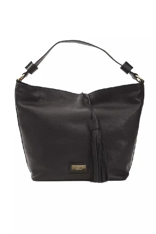 Minimalist Leather Bag For Modern Aesthetics Pompei Donatella Elegant Leather Shoulder Bag in Timeless Women's